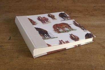 Quadratisches Fotoalbum mit Pferden handmade in Germany
